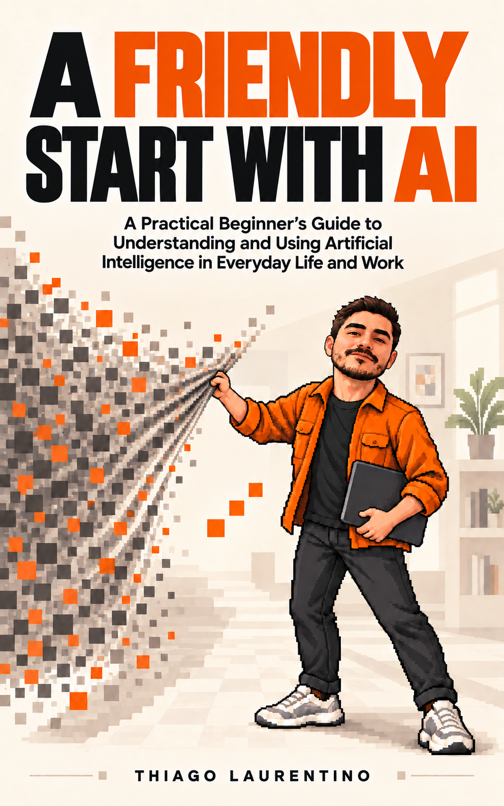 A Friendly Start with AI book cover by Thiago Laurentino